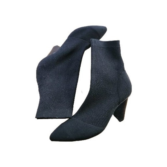 Womens Jeffrey Campbell Black Socklining Leather Ankle Booties Boots Size 7 - Picture 2 of 9